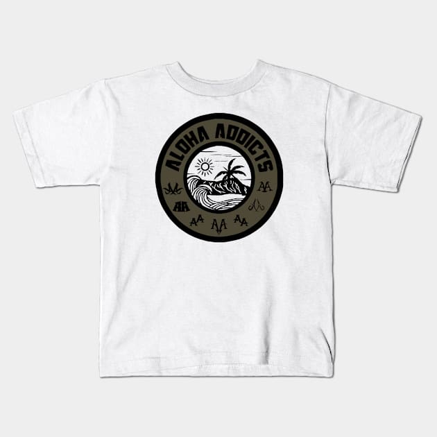 Diamond Head Paradise in Oahu Kids T-Shirt by Oluboiii